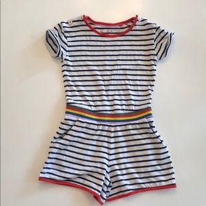 Mini Boden girls striped romper